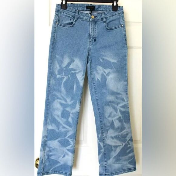 NWT DNKY DONNA KAREN NEW YORK ARTISANAL BLUES JEANS NEW SIZE 28 - Picture 1 of 13